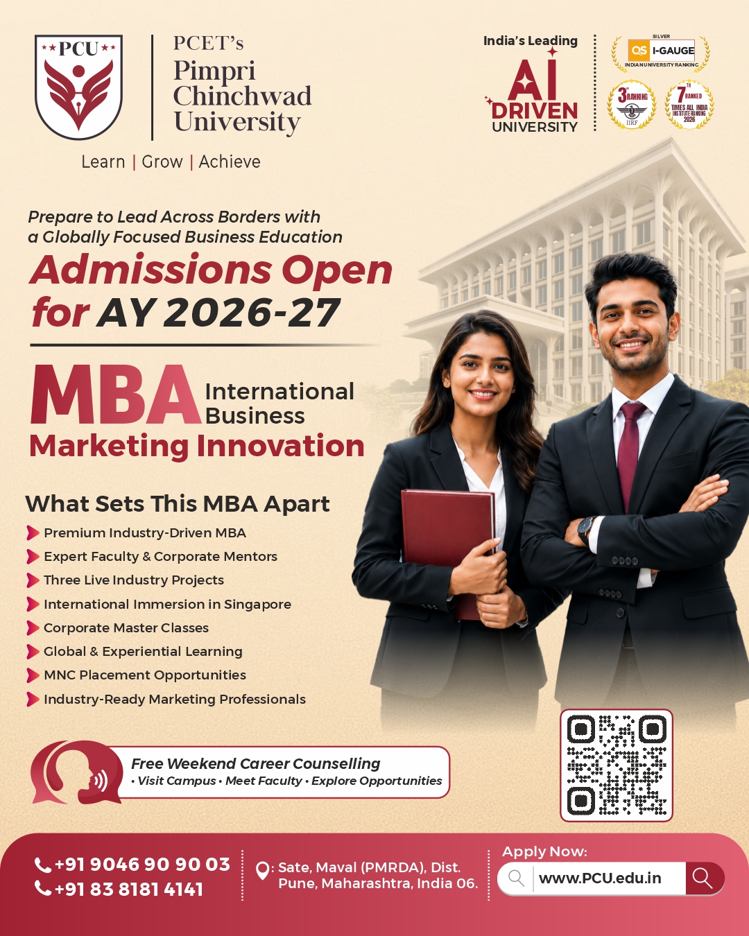 MBA (International Business with specilization in marketing innovation )